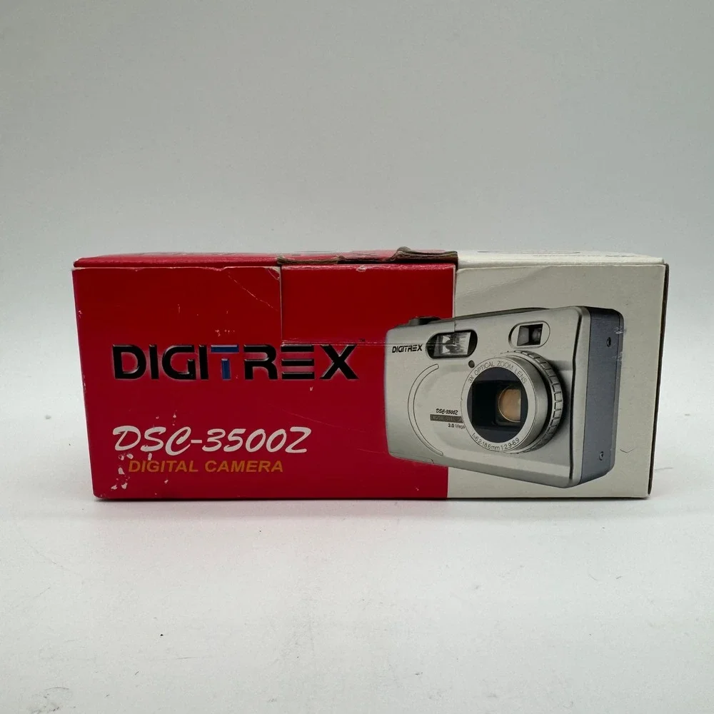 Digitrex DSC-3500Z 3.0MP Digital Camera 3x Optical Zoom Y2K Box Accessories